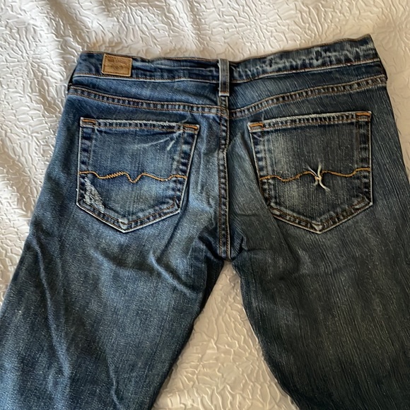 Vintage Red Engine Flare Bottom Jeans - Picture 5 of 6